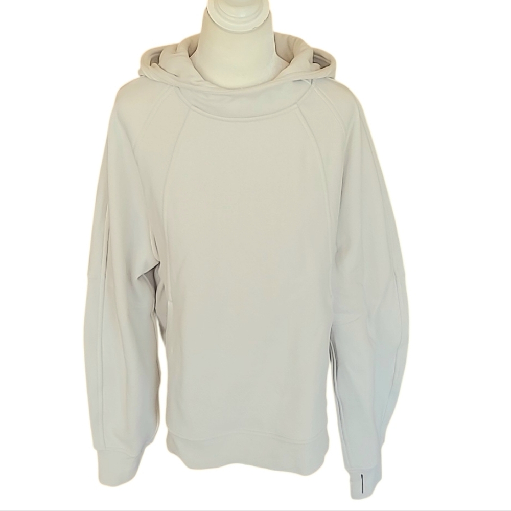 lululemon athletica | Scuba Oversized Fleece Side Slit Hoodie Bone M/L - Picture 3 of 8
